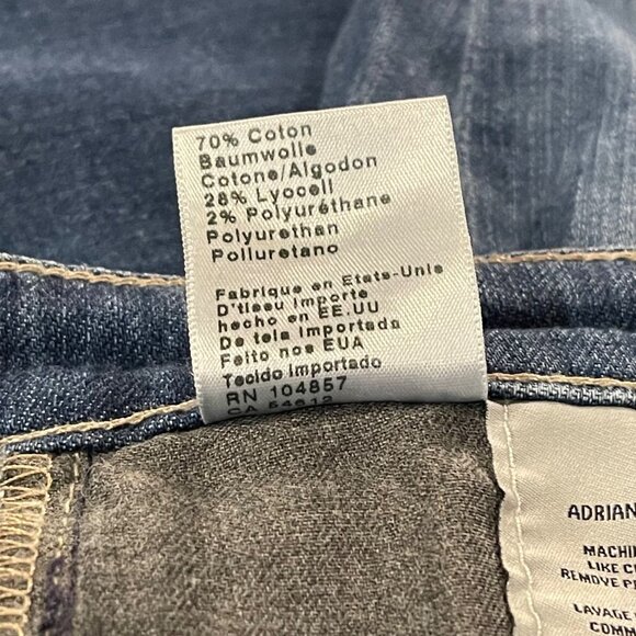 Adriano Goldschmied Women's The Stevie Cuff Jean medium wash size 25 - Picture 7 of 12